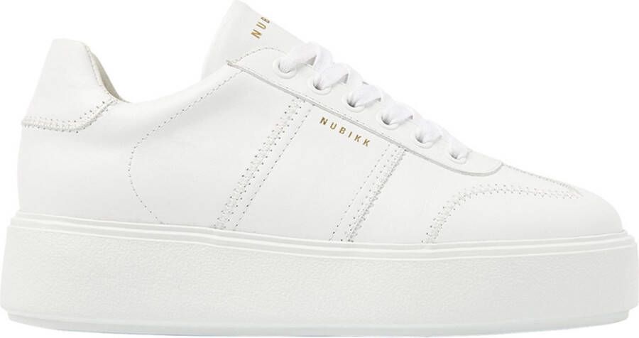 NUBIKK Lage Sneakers Dames Elise Wing Maat: 42 Materiaal: Leer Kleur: Wit