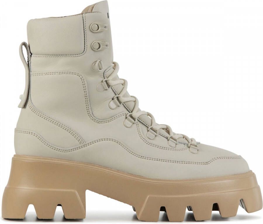 Nubikk Flore Montagne biker boot van leer met nubuck details - Foto 3