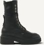 NUBIKK Veterboots Dames Finn Aubine Maat: 39 Materiaal: Leer Kleur: Zwart - Thumbnail 2