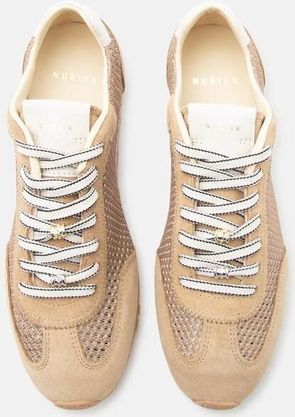 NUBIKK Lage Sneakers Dames Billy Lou Maat: 39 Materiaal: Suède Kleur: Beige - Foto 4