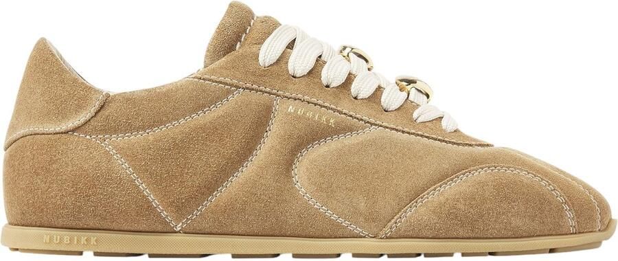 NUBIKK Lage Sneakers Dames Riley Rush Maat: 41 Materiaal: Suède Kleur: Camel