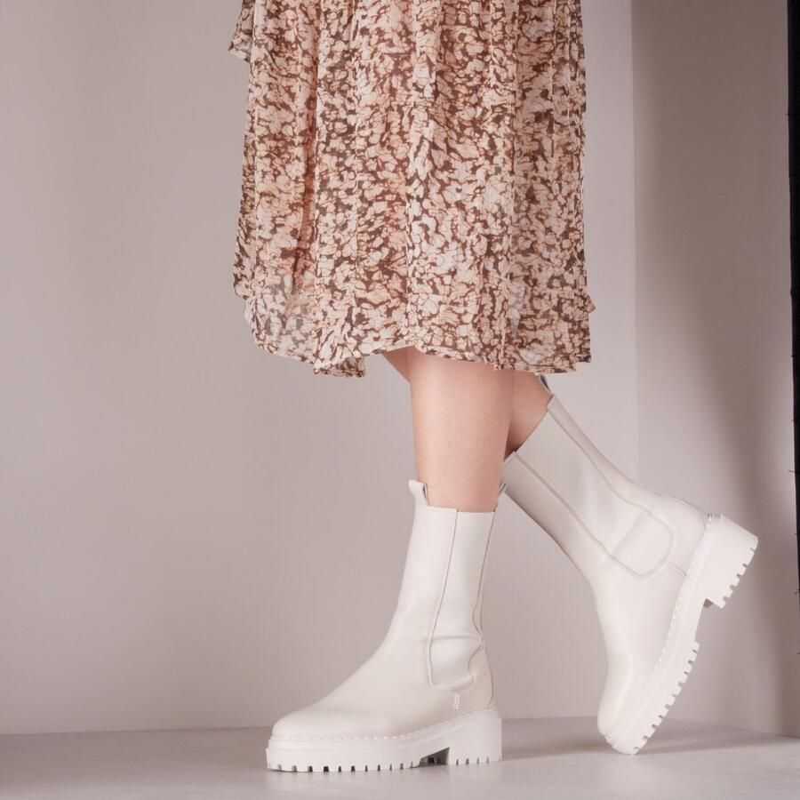 Nubikk Winterwit Fae Adams Chelsea boots Enkellaarsjes Dames Wit - Foto 2