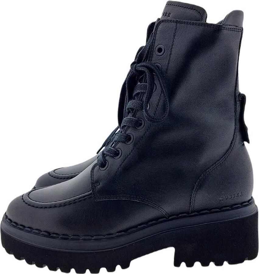 NUBIKK Veterboots Dames Fae Bobbi Maat: 38 Materiaal: Leer Kleur: Zwart - Foto 2