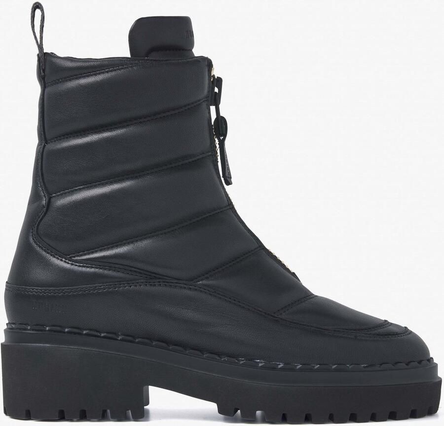 Nubikk Zwarte Enkellaarzen Schoenmodel Fae Rosie Zwart