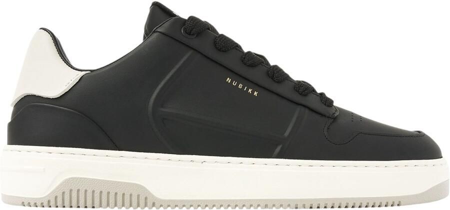 NUBIKK Lage Sneakers Heren Basket Cole Mena Maat: 44 Materiaal: Leer Kleur: Zwart