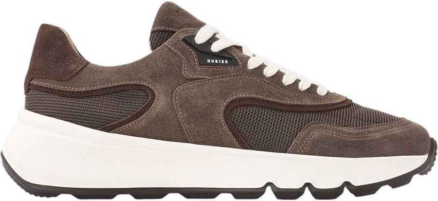 NUBIKK Lage Sneakers Heren Luca Noa Men Maat: 44 Materiaal: Suède Kleur: Taupe