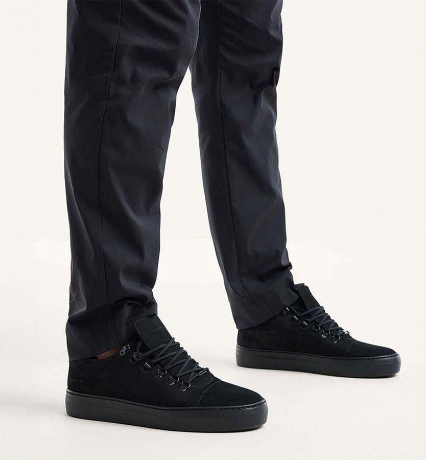 NUBIKK Lage Sneakers Heren Jagger Classic Maat: 48 Materiaal: Nubuck Kleur: Zwart