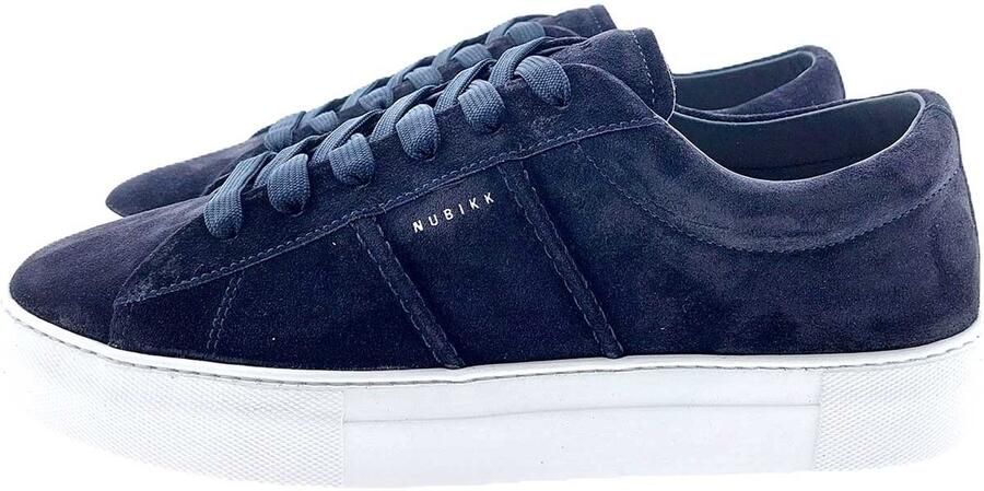 NUBIKK Lage Sneakers Heren Jagger Morris Maat: 42 Materiaal: Suède Kleur: Blauw