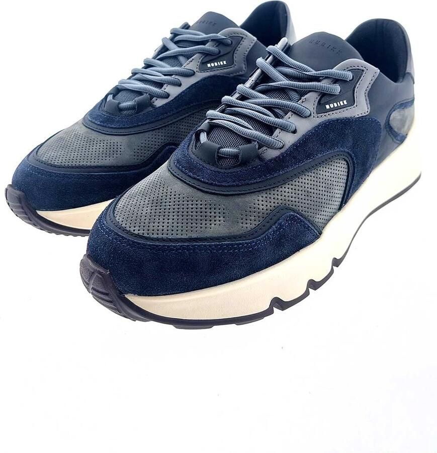 NUBIKK Lage Sneakers Heren Luca Noa Maat: 41 Materiaal: Leer Kleur: Blauw
