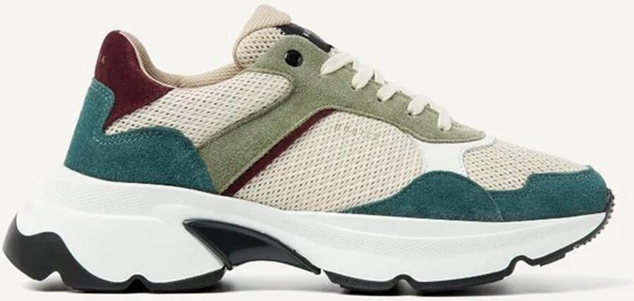 NUBIKK Lage Sneakers Dames Ross Jaden Maat: 37 Materiaal: Suède Kleur: Groen
