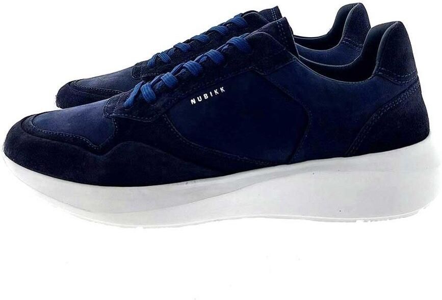 NUBIKK Lage Sneakers Heren Rock Road Wave Maat: 40 Materiaal: Nubuck Kleur: Blauw