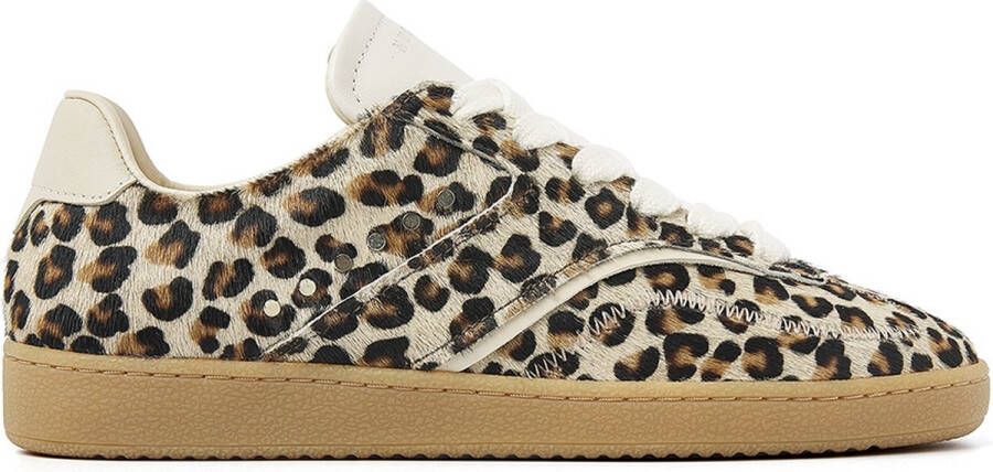 NUBIKK Lage Sneakers Dames Ray Owen Studs Maat: 37 Materiaal: Ponyhair Kleur: Bruin - Foto 2