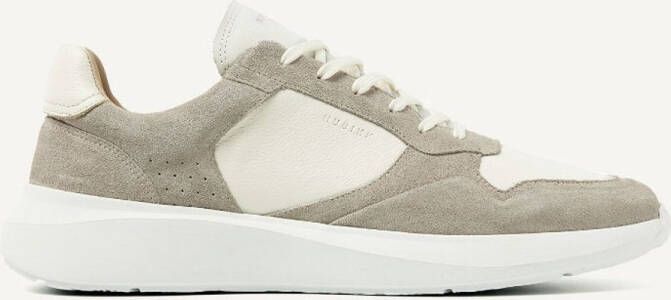 NUBIKK Lage Sneakers Heren Rock Road Wave Maat: 45 Materiaal: Leer Kleur: Beige
