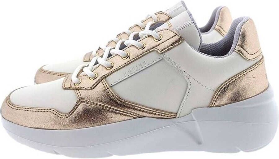 NUBIKK Lage Sneakers Dames Roque Road Wave Maat: 36 Materiaal: Leer Kleur: Wit