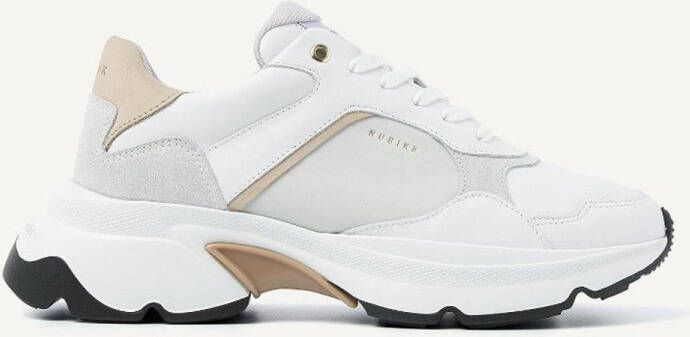 Nubikk Ross Jaden White Leather Taupe