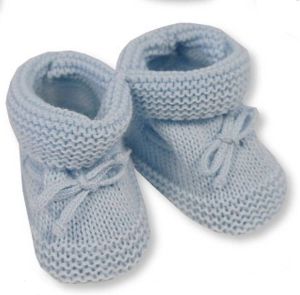 Nursery time Tie Up Babyslofjes 0-3 Maanden Jongens Blauw Bss-116