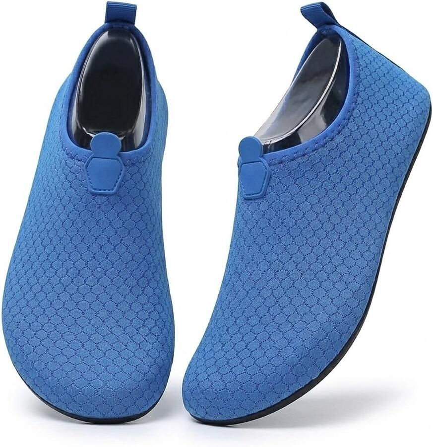 NUVEX Koningsblauwe waterschoenen dames Lichtgewicht waterschoenen met antislip zool snel drogend flexibel instap model ademend mesh minimalistisch ontwerp geschikt voor surfen zwemmen yoga strand zwembad en binnen buiten gebruik
