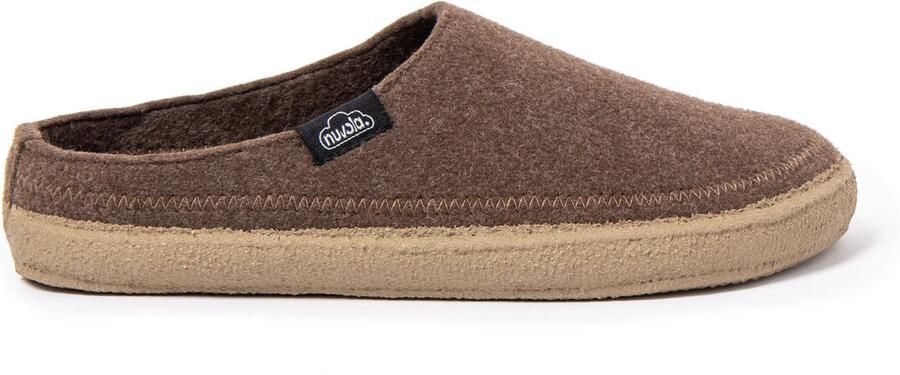 Nuvola. Huisschoenen 'Zueco Terra' bruin