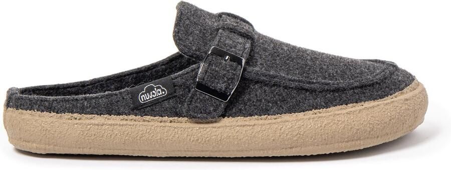 Nuvola. Huisschoenen 'Zueco Clay' donkergrijs