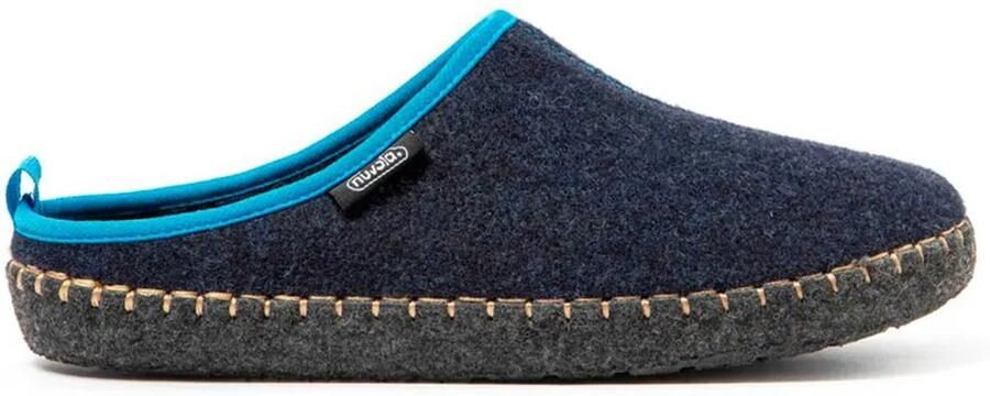 Nuvola. Huisschoenen 'Zueco Rim' donkerblauw