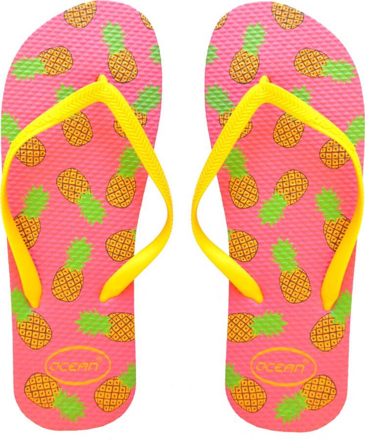 Ocean Ananas slippers roze
