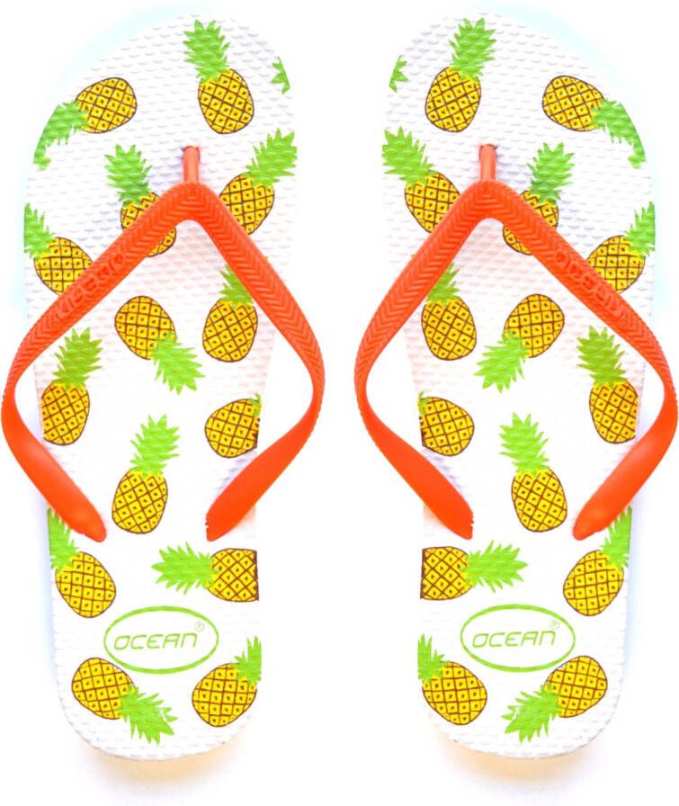 Ocean Ananas slippers wit