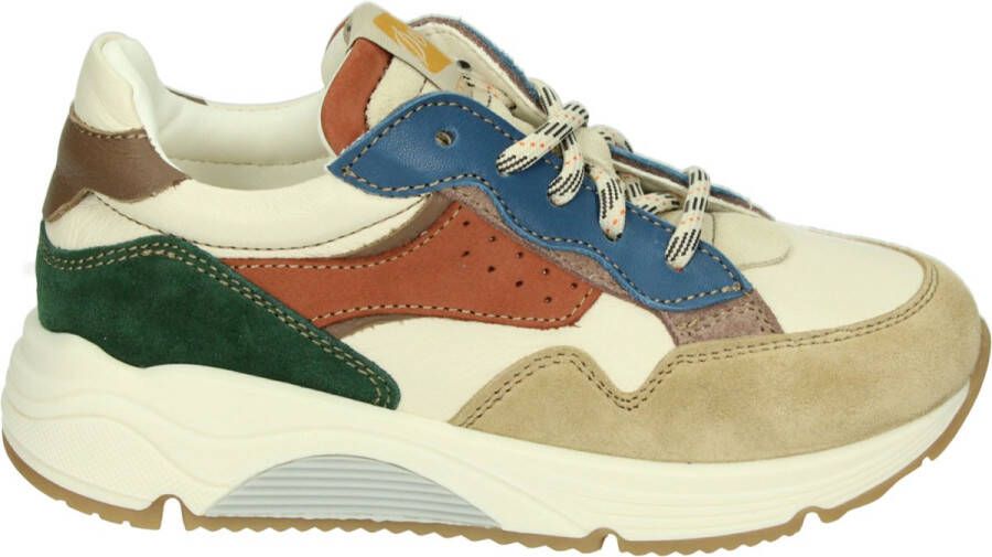 Ocra D365~~~~~~~~~~~~~~~~~~~~~~~~~~ JongensLage schoenenKindersneakers Wit beige