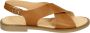 Ocra D446~~~~~~~~~~~~~~~~~~~~~~~~~~ Platte sandalen Cognac - Thumbnail 2
