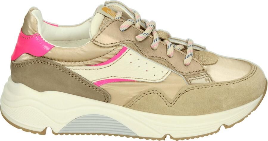 Ocra D365~~~~~~~~~~~~~~~~~~~~~~~~~~ MeisjesLage schoenenKindersneakers Wit beige
