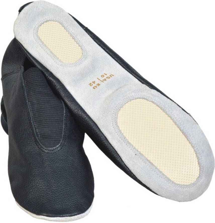 Odelia's Impression Gymnastiekschoenen van buffelleer Kleur zwart Gespleten zool Gymschoenen sportschoenen