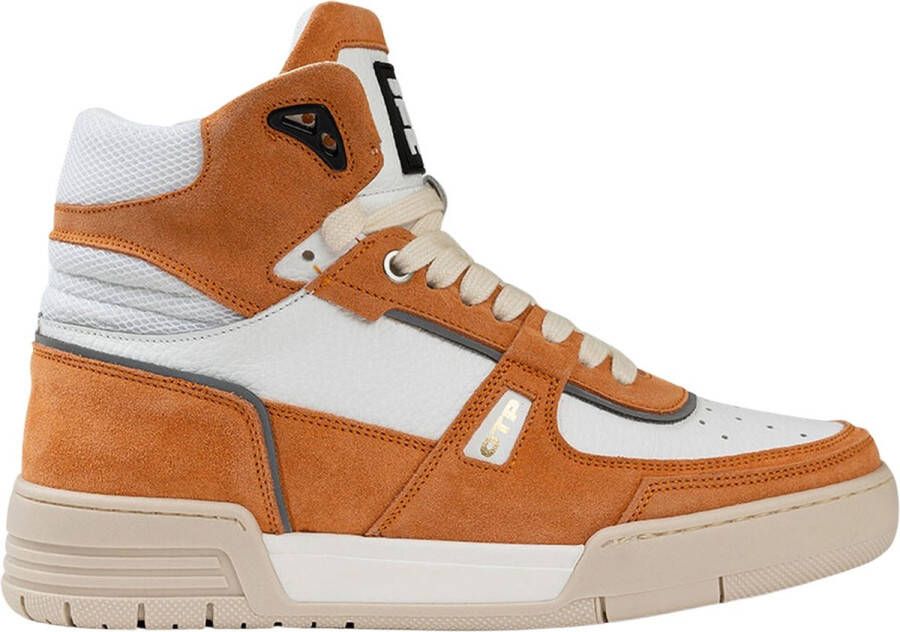 Off the Pitch Basketa Hi Dames Hoge sneakers Leren Sneaker Dames Oranje - Foto 2