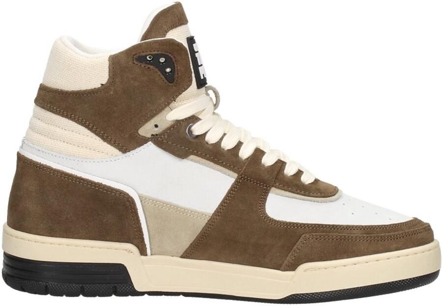Off the Pitch Basketta Hi Glass Sneakers Tabacco Bianco - Foto 4