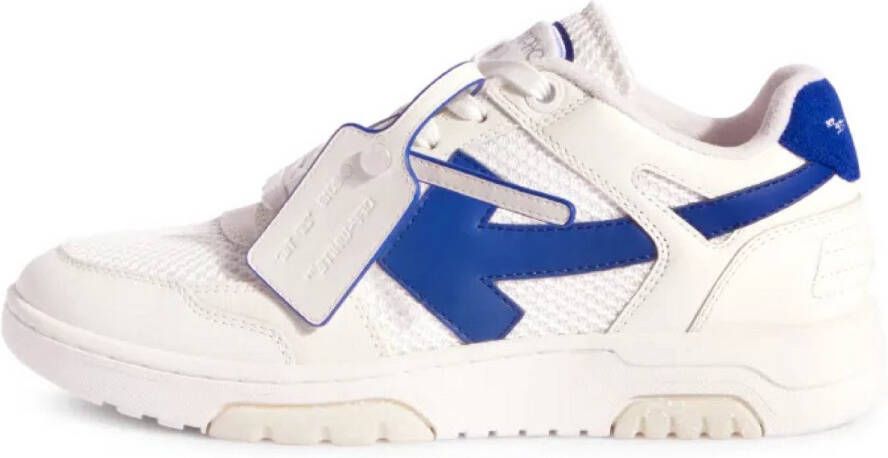 Off White Off-White Slim Out Of Office Sneaker 'Wit Blauw'