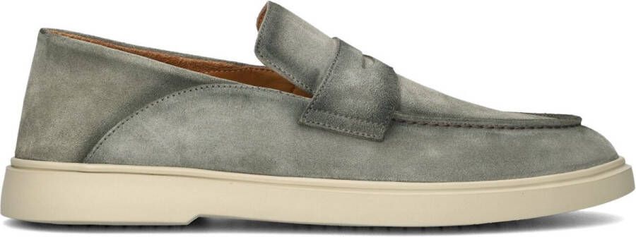 OFFICINE CREATIVE Instappers Heren Bones Maat: 41 Materiaal: Suède Kleur: Lichtblauw