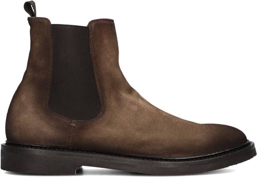 OFFICINE CREATIVE Chelsea Boots Heren Hopkins Flexi 204 Maat: 44 Materiaal: Suède Kleur: Bruin
