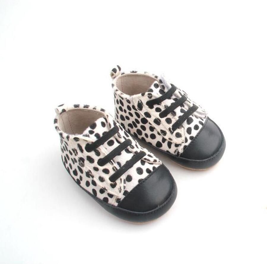 Oh Little Deer 100% leren baby sneakers cheetah wit L - Foto 1