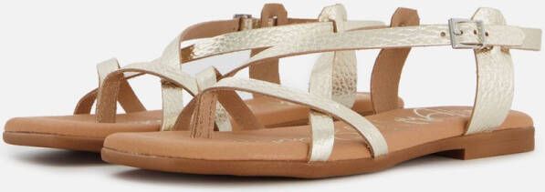 OH MY SANDALS Athena Sandalen goud Leer Dames