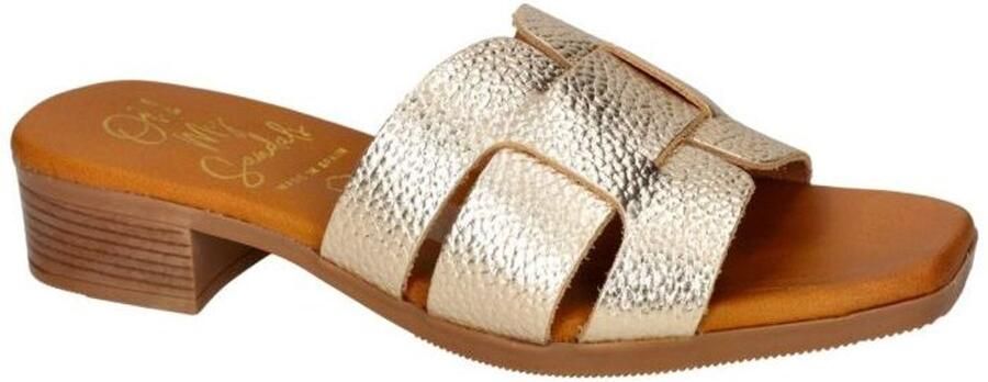 Oh! My sandals -Dames goud slippers & muiltjes