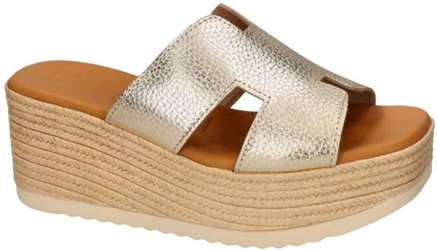 Oh! My sandals -Dames goud slippers & muiltjes