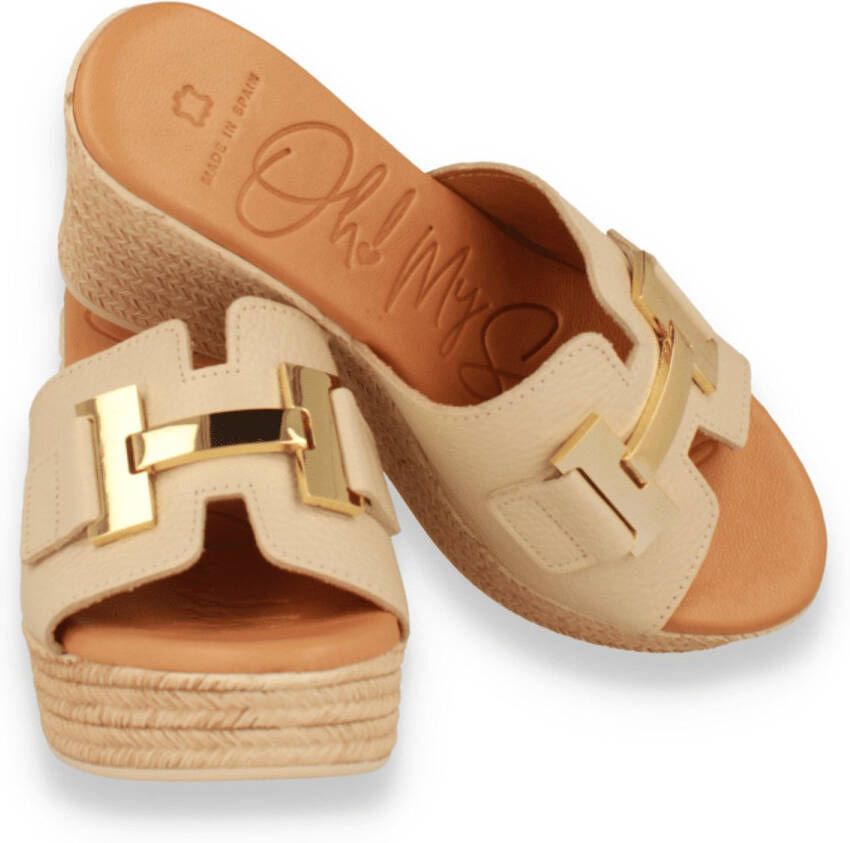 Oh! My sandals Dames Slipper Beige