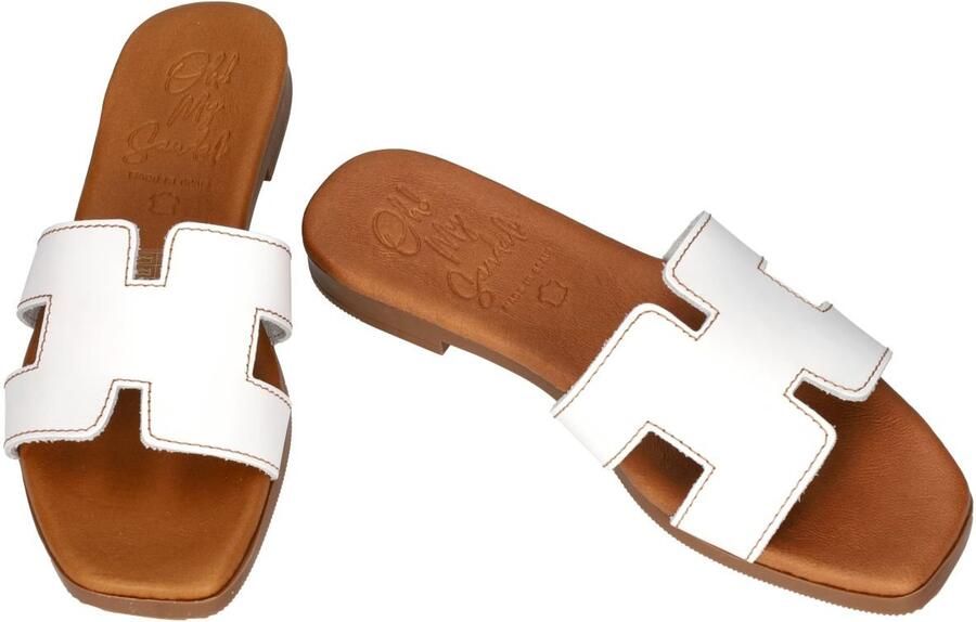 Oh! My sandals -Dames wit slippers & muiltjes
