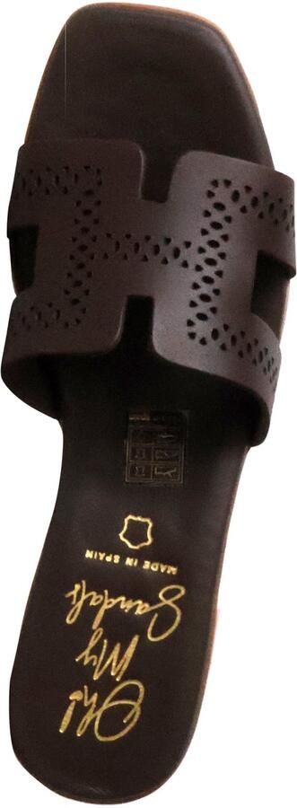 OH MY SANDALS Leren sandalen met hak