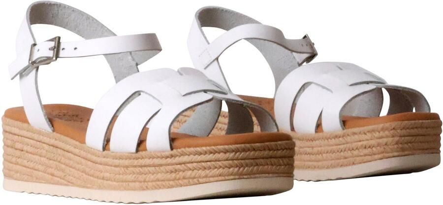 OH MY SANDALS Leren sandalen met sleehak