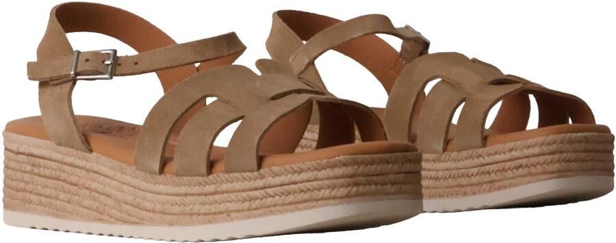 OH MY SANDALS Leren sandalen met sleehak
