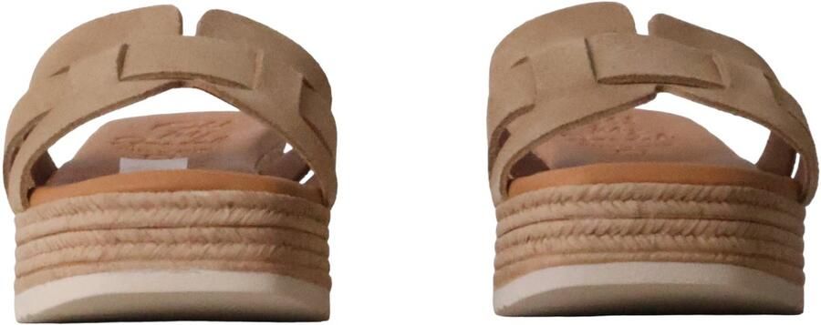 OH MY SANDALS Leren sandalen met sleehak