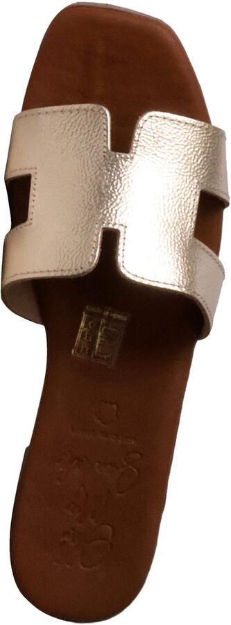 OH MY SANDALS Platte leren sandalen