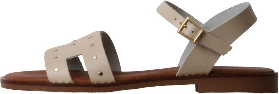 OH MY SANDALS Platte leren sandalen