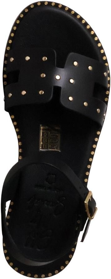 OH MY SANDALS Platte leren sandalen