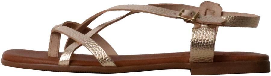 OH MY SANDALS Platte leren sandalen
