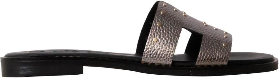 OH MY SANDALS Platte leren sandalen